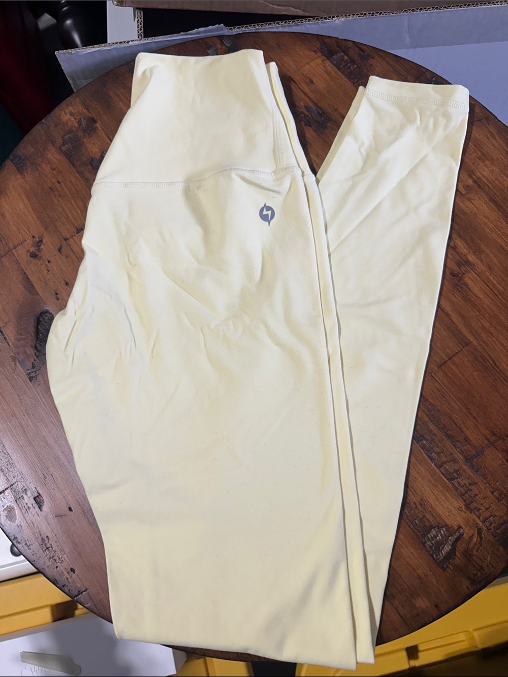 POPFLEX Pale Yellow High-Waist Leggings